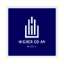 Higher Ed AV Podcast Square Sticker