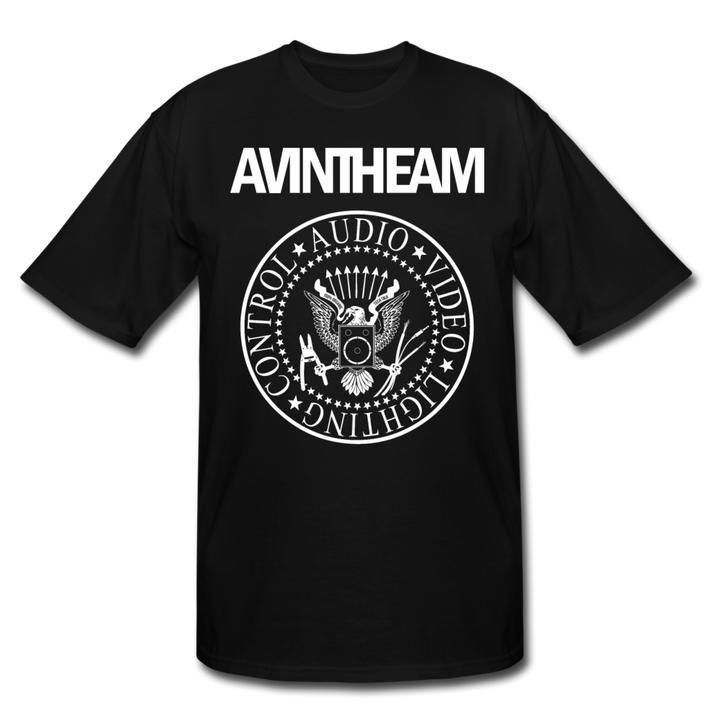 AVinTheAM Men's Tall T-Shirt | LT, XLT, 2XT, 3XT - black