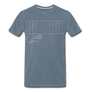 Film Aspect Ration Premium T-Shirt (EXCLUSIVE) - steel blue