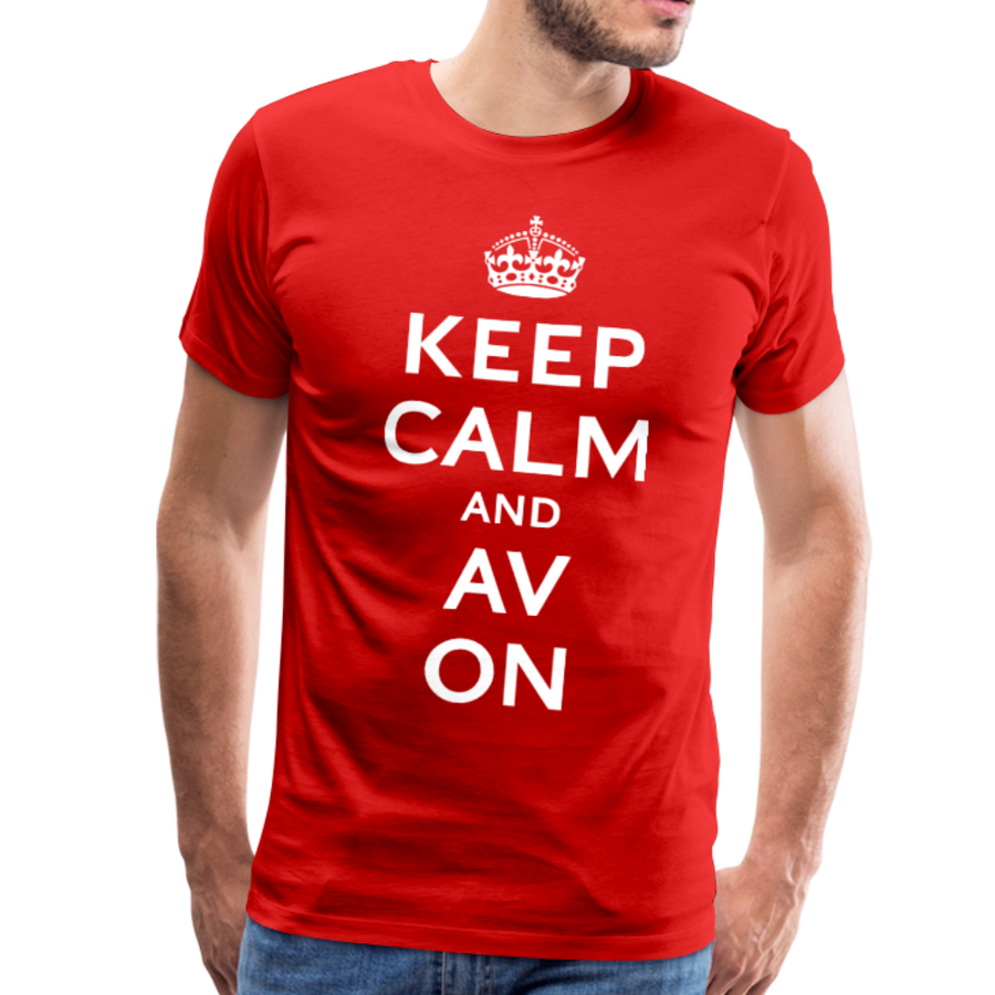 Keep Calm And AV On Premium T-Shirt (EXCLUSIVE)