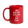Keep Calm And AV On Full Color Mug (EXCLUSIVE) - red