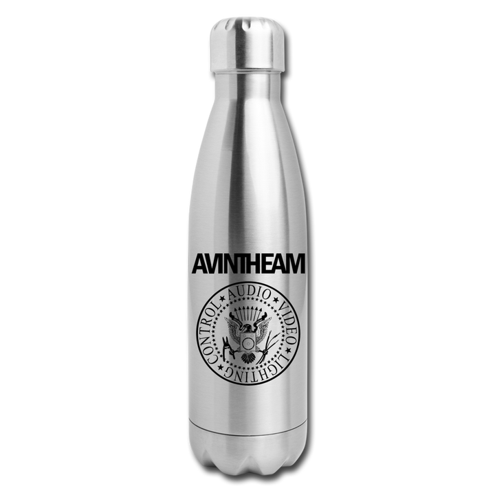 AVinTheAM Insulated Stainless Steel Water Bottle - silver
