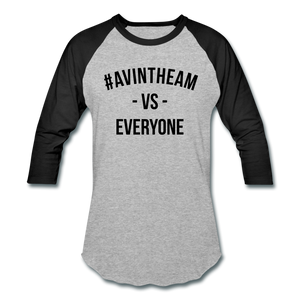 AVinTheAM VS Baseball T-Shirt - heather gray/black