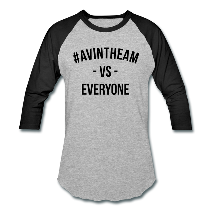 AVinTheAM VS Baseball T-Shirt - heather gray/black