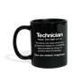 Technician Definition Mug - black
