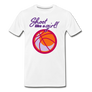 Shoot Like A Girl Basketball Adult Premium T-Shirt - white