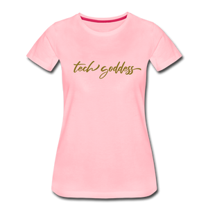 tech goddess® Women’s Premium T-Shirt (MULTIPLE COLORS) - pink