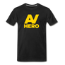 AV HERO Black Premium T-Shirt - black