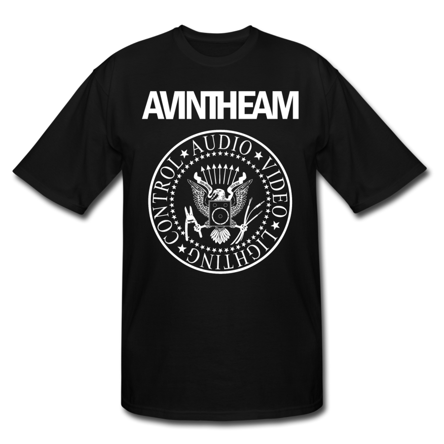 AVinTheAM Men's Tall T-Shirt | LT, XLT, 2XT, 3XT - black