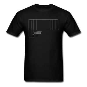 Cinema Film Aspect Ratio Short Sleeve T-shirt (EXCLUSIVE DESIGN) - black