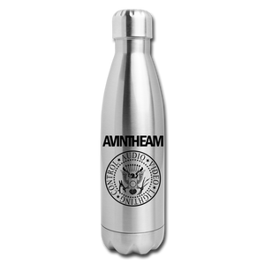 AVinTheAM Insulated Stainless Steel Water Bottle - silver