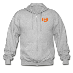 Utah Hoops™ Heavy Blend Adult Zip Hoodie - heather gray