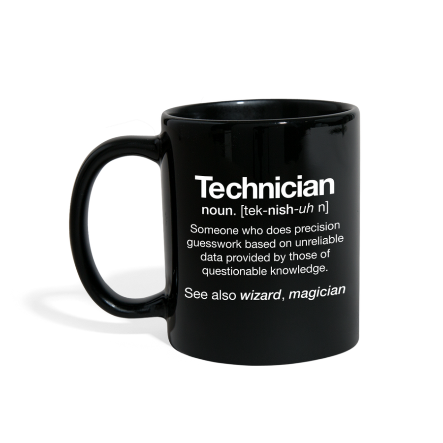 Technician Definition Mug - black
