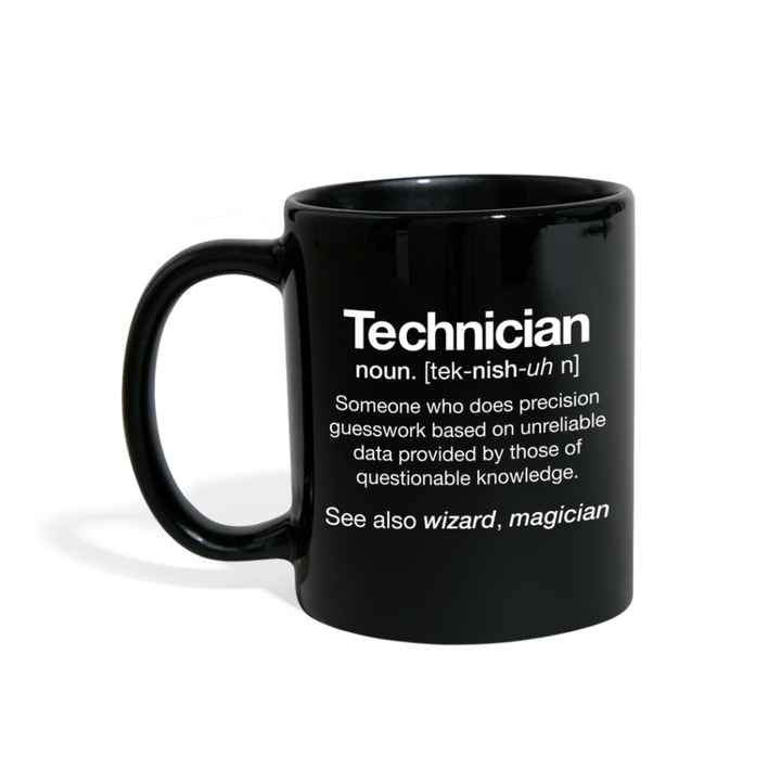 Technician Definition Mug - black