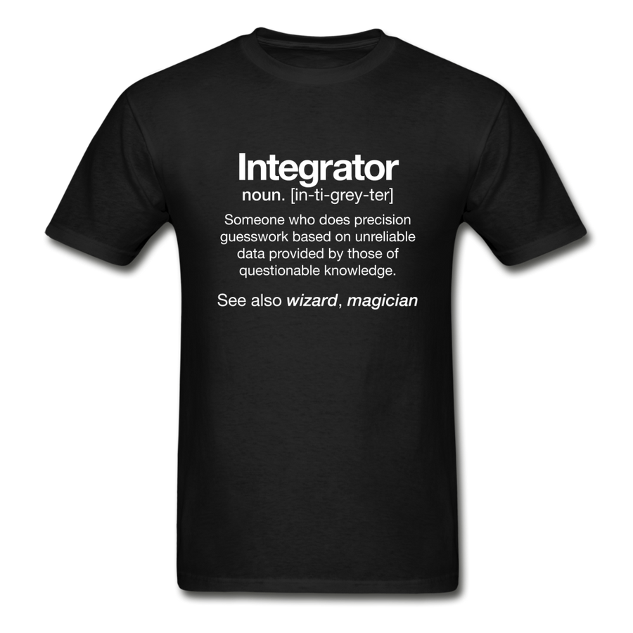 AV Integrator Definition Short Sleeve T-shirt - black
