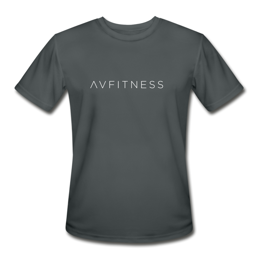 AVFITNESS Men’s Moisture Wicking Performance T-Shirt - charcoal