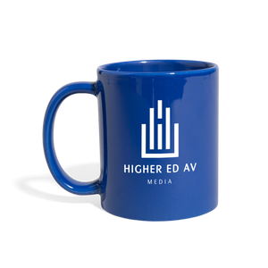 Higher Ed AV Podcast Mug - royal blue