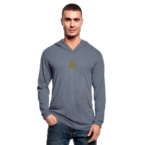 Star Trek Discovery Tri-Blend Hoodie Shirt - heather blue