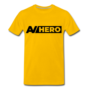AV HERO Yellow Premium T-Shirt - sun yellow