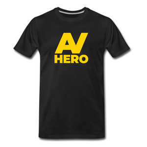 AV HERO Black Premium T-Shirt - black