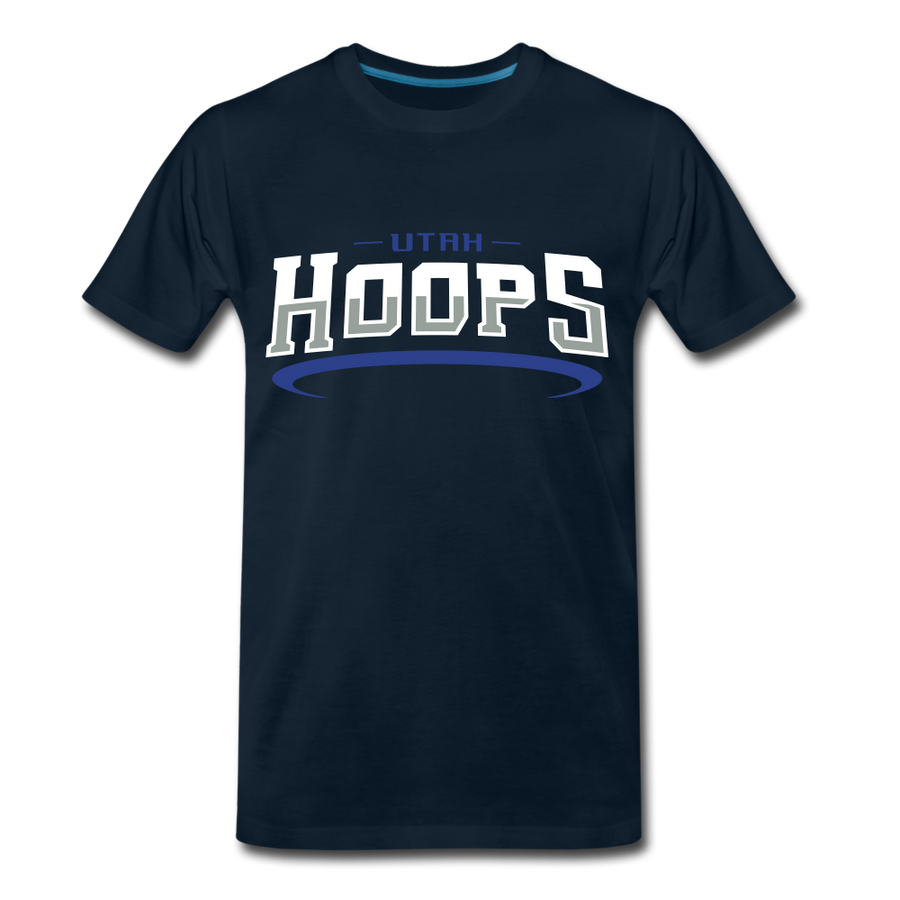 Utah Hoops Adult Premium T-Shirt - deep navy