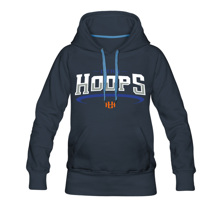 Utah Hoops™ Adult Women’s Premium Hoodie - navy