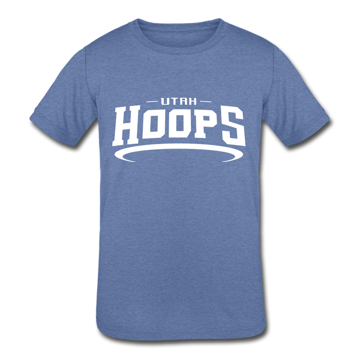 Utah Hoops™ Kids UltraSoft Tri-Blend T-Shirt - heather Blue
