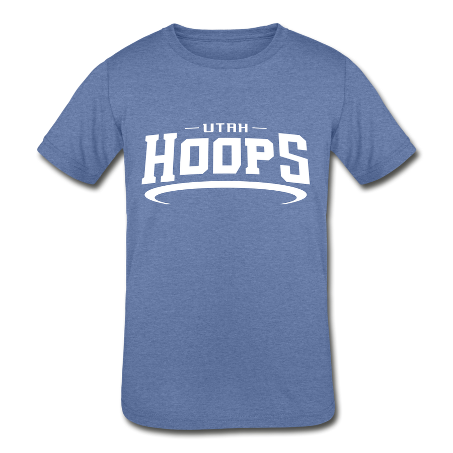 Utah Hoops™ Kids UltraSoft Tri-Blend T-Shirt - heather Blue