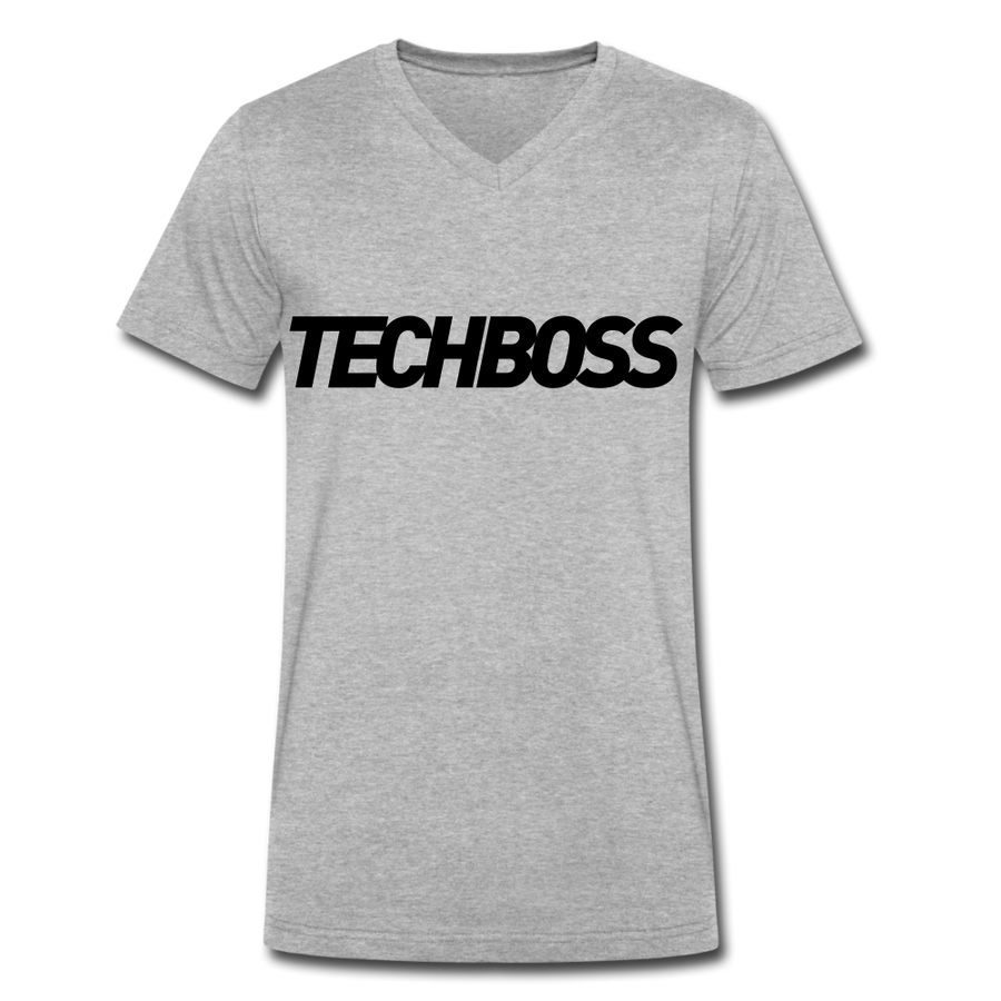 TECHBOSS®  V-Neck T-Shirt - heather gray